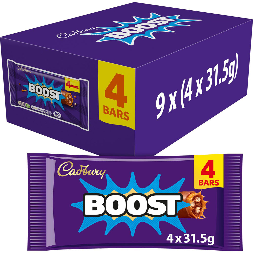 CADBURY BOOST BARS MULTIPACK 4PK
