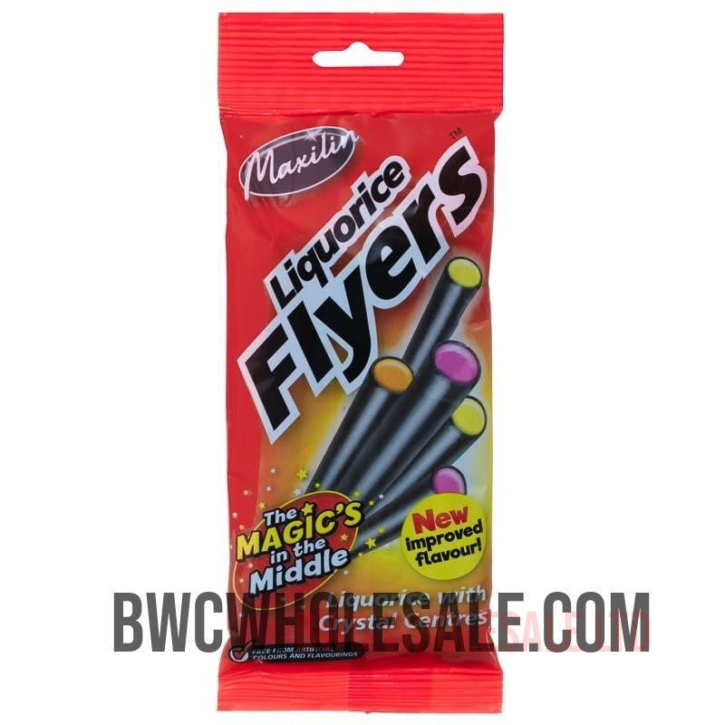 Maxilin Liquorice Flyers 75g X 10