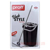 Proff Black Style Flat Mop Set