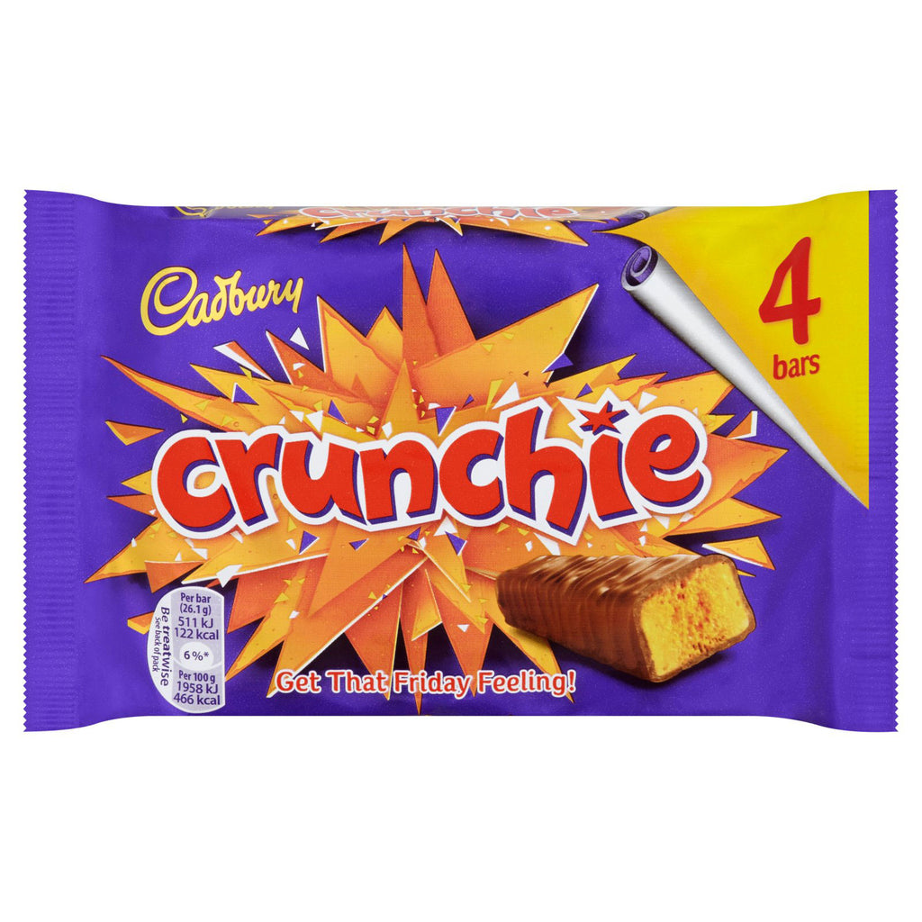 CADBURY CRUNCHIE BARS  10 x 128GM