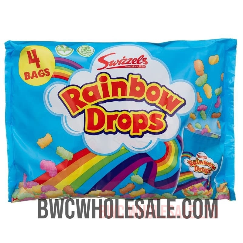 Swizzels Rainbow Drops 4pk X 10