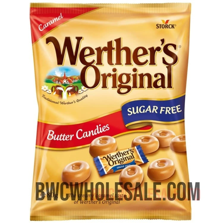 Werther's Original Butter Candies Sugar Free 80g X 8