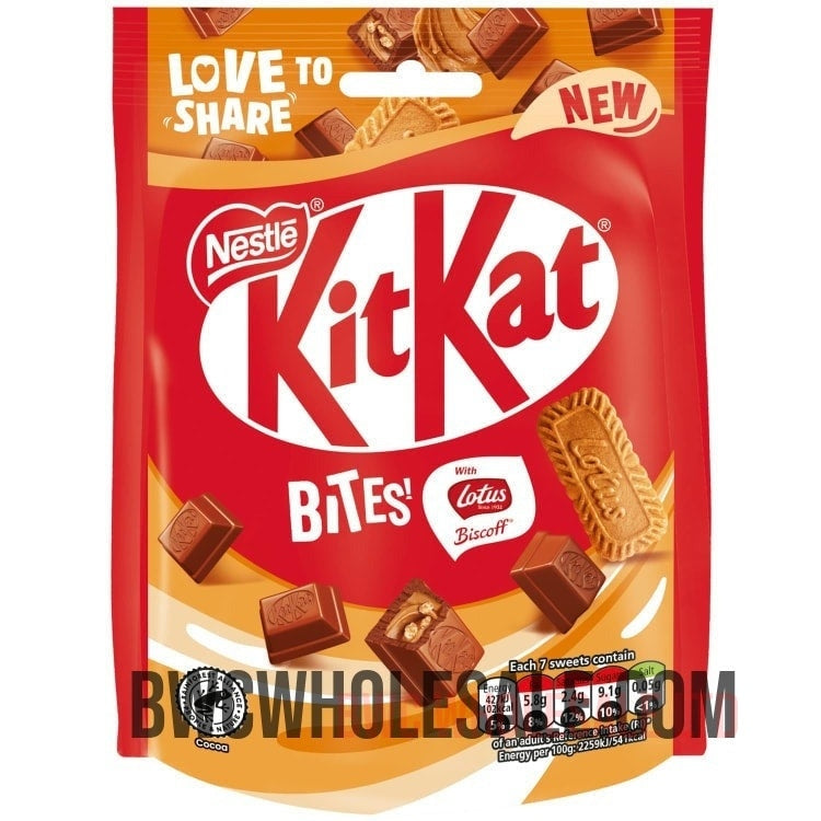 Nestle Kit Kat Bites With Lotus Biscoff 90g X 8