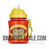 Skip Hop Toddler Sippy Cup with Straw, Zoo Straw Bottle, Monkey