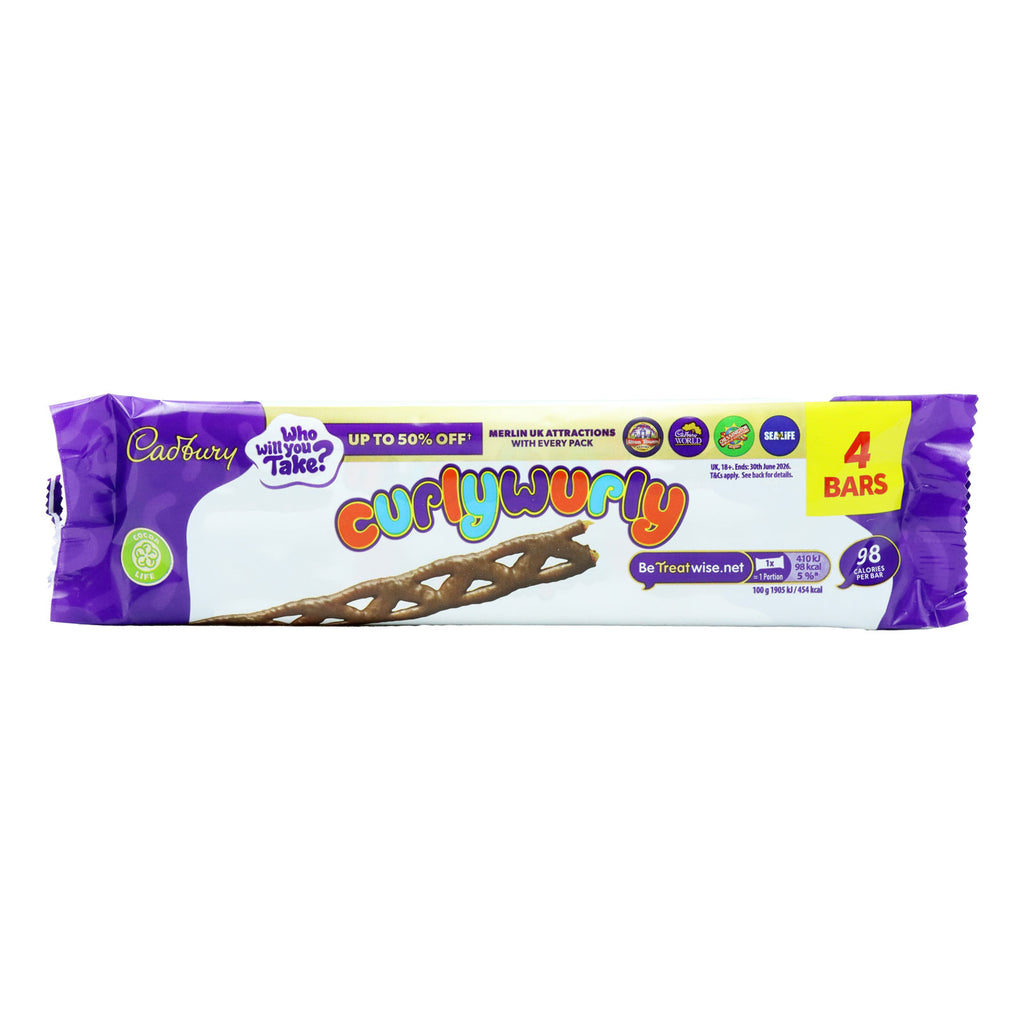 CADBURY CURLY WURLY CHOCOLATE BAR  35 x 86GM