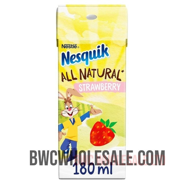 Nesquik All Natural Strawberry Flavour Milk Drink X 24