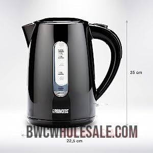 Princess Electric Water Kettle 1.7 L 2200 W Water Boiler