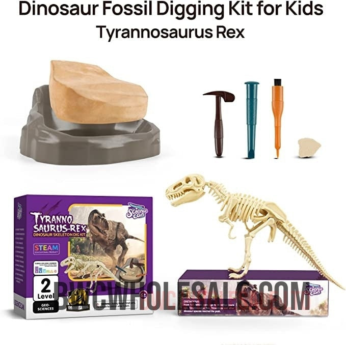 Dinosaur Dig Kit, Dinosaur Fossil Digging Kit for Kids Dinosaur Bones Excavation Kit Dinosaur Toys