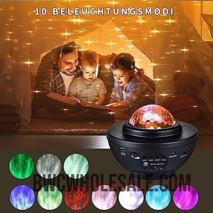 Night Light Projector LED Star Projector with Bluetooth Music Speaker USB Remote Control Color Changing Star Light