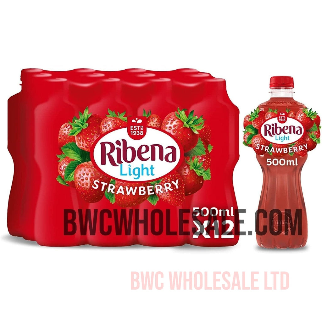 Ribena Strawberry Fruit Drink 500ml Pack of 12