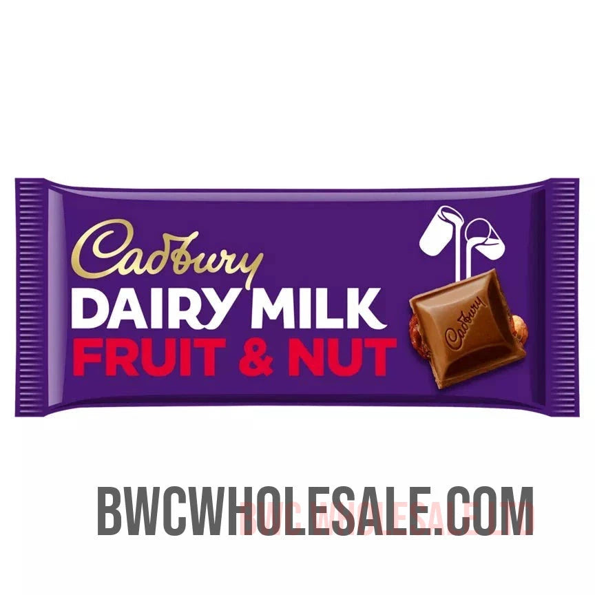 Cadbury Fruit & Nut Bar 95g Box of 22