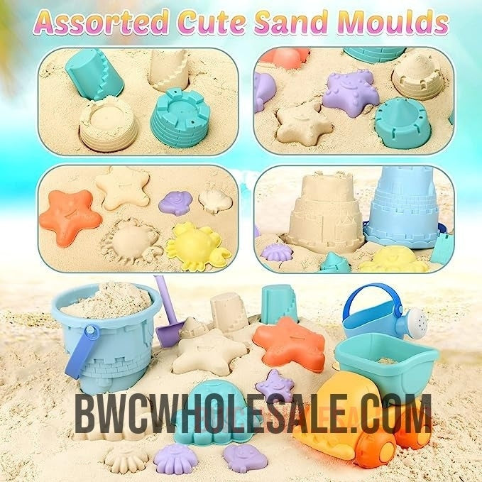 Dreamon Beach Toys for Kids | Sand Toys for Sand Pit with Mesh Bag, Bucket and Spade