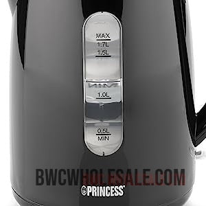 Princess Electric Water Kettle 1.7 L 2200 W Water Boiler