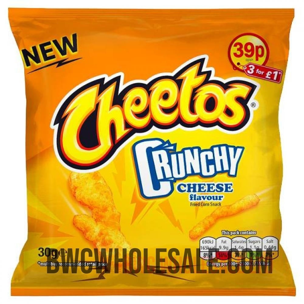 Cheetos Crunchy Cheese Snacks Crisps 30g X30