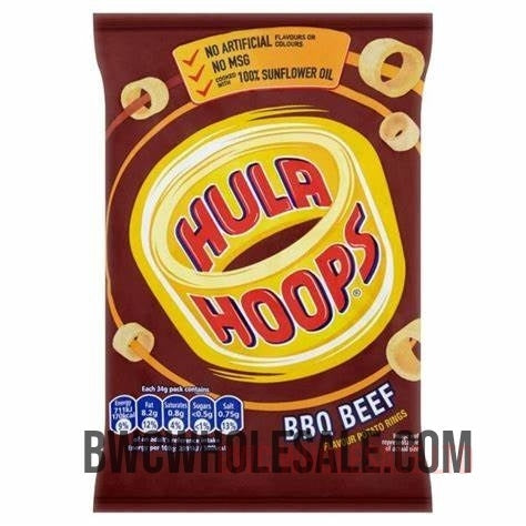 Hula Hoops Big Hoops Iconic Barbecue Beef Flavour 70gX20