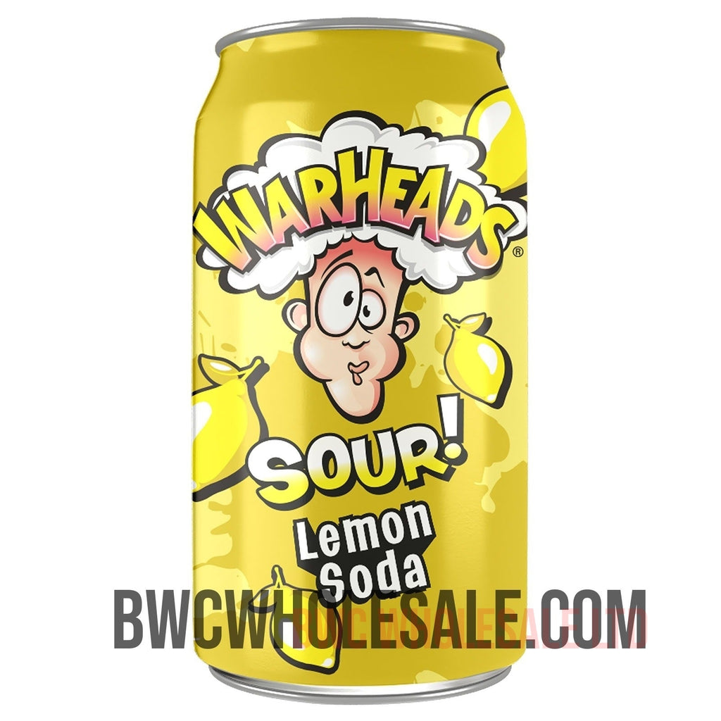 Warheads Sour Lemon Soda X 12