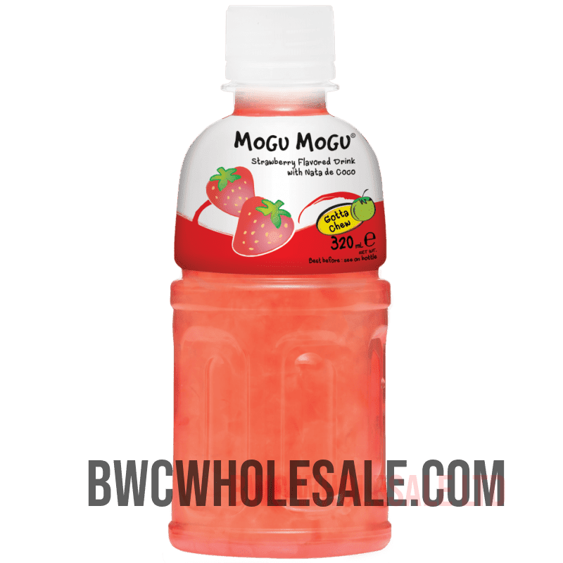 Mogu Mogu Strawberry Drink with Nata de Coco 320 Ml X 24