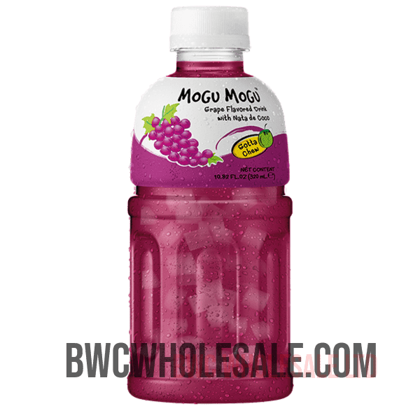 Mogu Mogu Grape Drink with Nata de Coco 320 Ml X 24