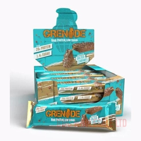 Grenade Salted Caramel Bars, 12 x 60g