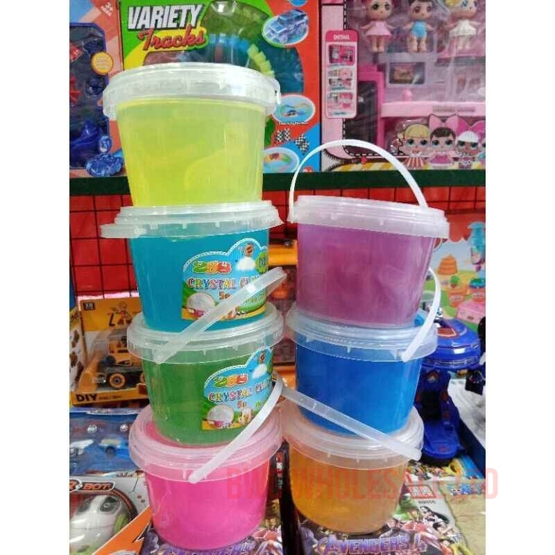 Various Colorful Big Slime Tub Children' Toy Party Christmas Crystal Mud Slime