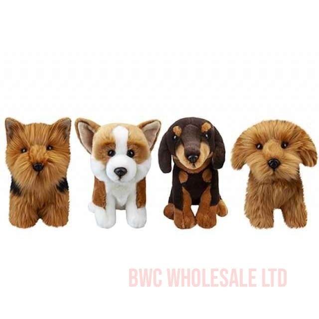 Premium Plush Dogs 9" 4 ASSORTED Designs