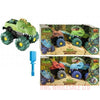 DINO HEAD DIY 4X4 TRUCK 14CM 2 PIECE SET