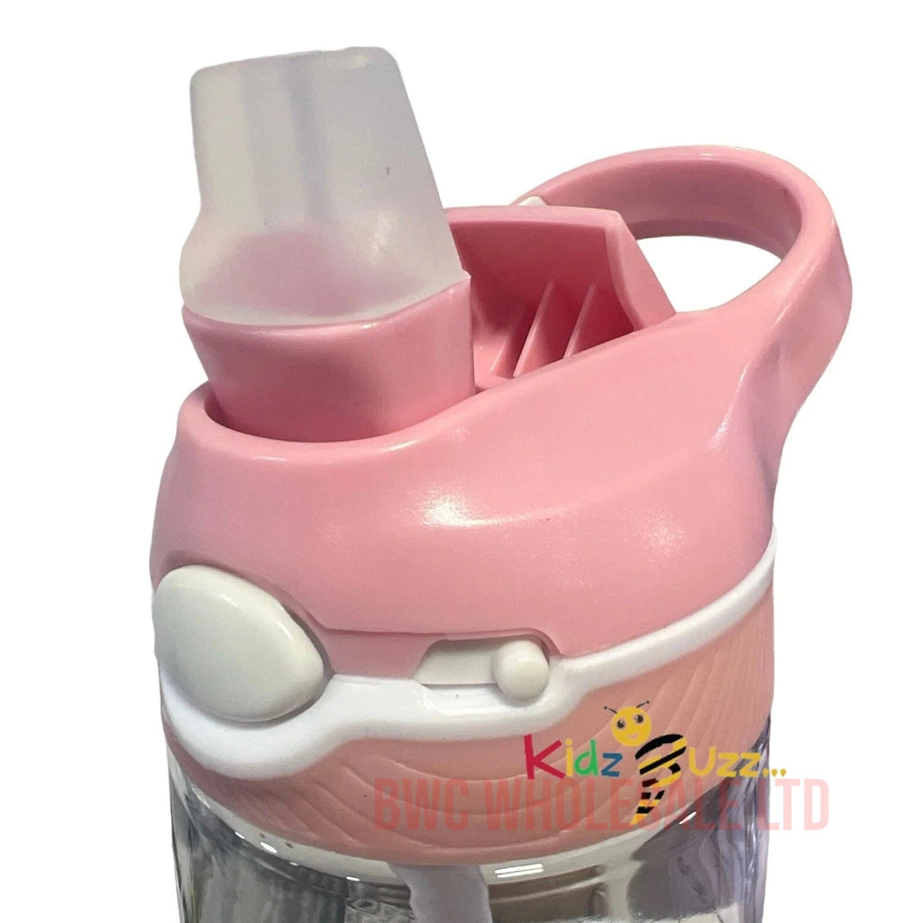 Water Bottle Flamingo W/Lock 480ml X 3