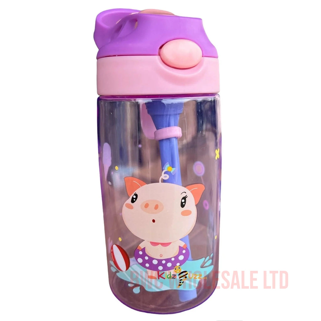 Water Bottle Pink Pig 480ml X 3