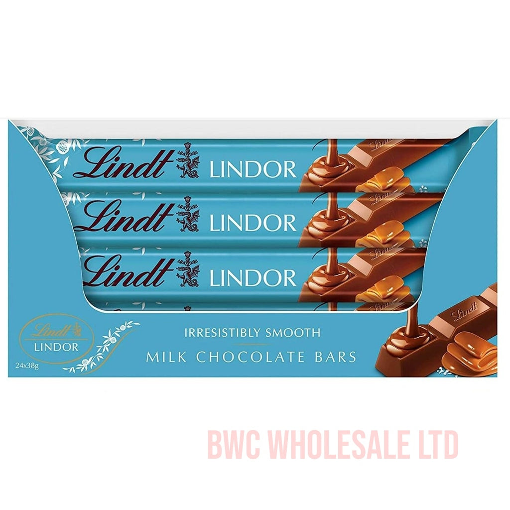 Lindt LINDOR Salted Caramel Chocolate Bar 24 full box