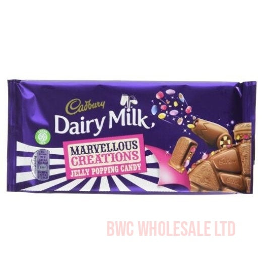 Cadbury Marvellous Collection Jelly Popping Sweet Bar, 180 g