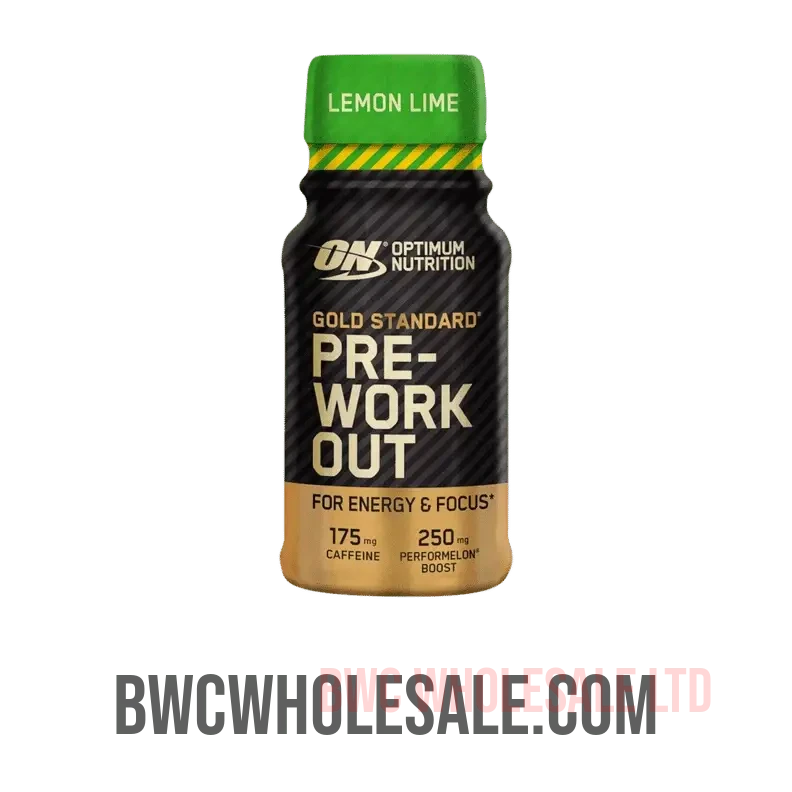 Gold Standard Preworkout Shot Lemon Lime 12 X 60ML