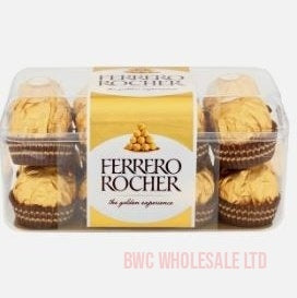 Ferrero Rocher 16 Piece Hazelnut Chocolate Clear Boxes Gift Box