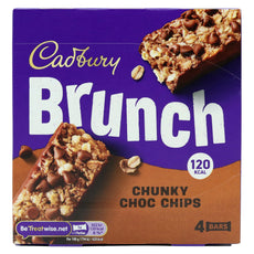 CADBURY BRUNCH BAR CHOC CHIP  8 x 112GM