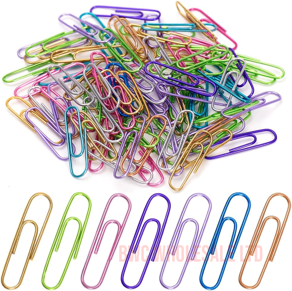 150pcs Paper Clip-Colourful Paper clips