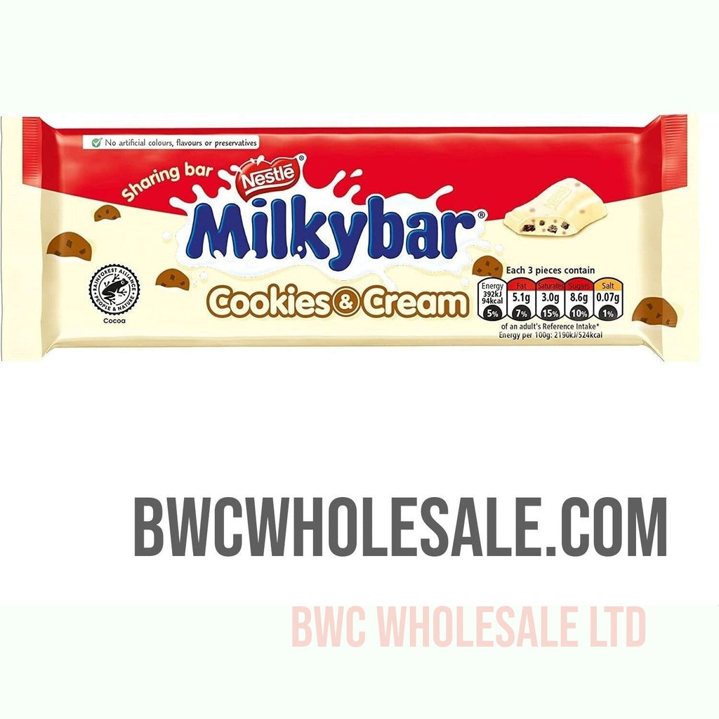 Milkybar Block/ Cookie & Cream 14 X 90g