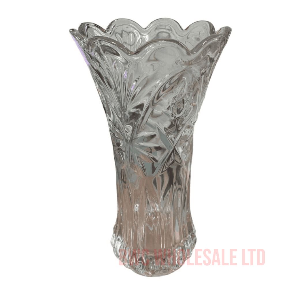 Beautiful Crystal Clear Diamond lead Crystal Glass Vase Small