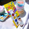 CRE8 Childrens Face Paint Set White Red Yellow Blue Black Kids Painting Brush Kit NEW