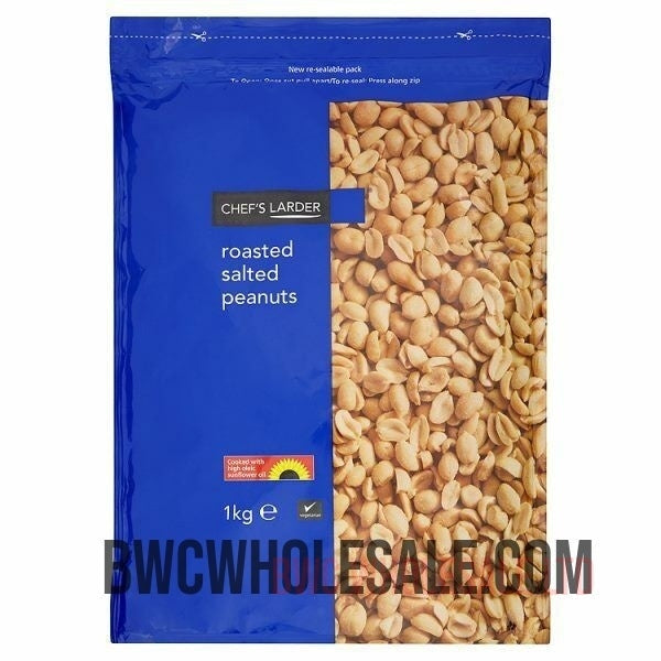 Chef's Larder Roasted Salted Peanuts 1kg X6