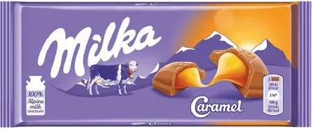 Milka Caramel Chocolate Bar 100g x 20 Pcs